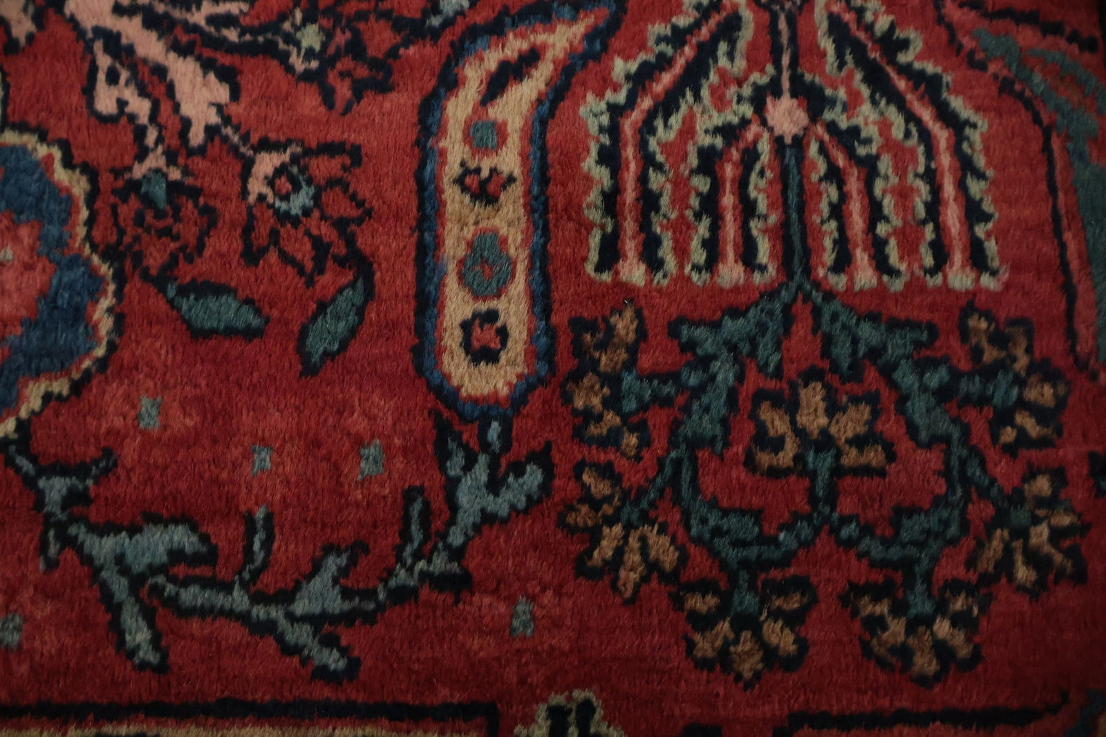 Pre-1900 Vegetable Dye Sultanabad Persian Area Rug 9x13 - 12