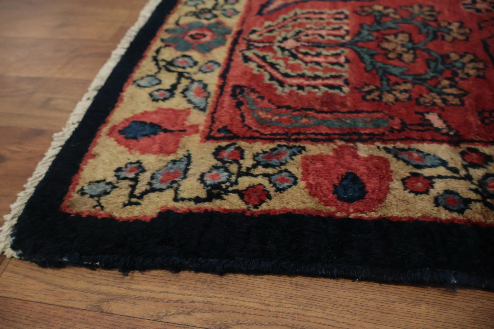 Pre-1900 Vegetable Dye Sultanabad Persian Area Rug 9x13 - 14