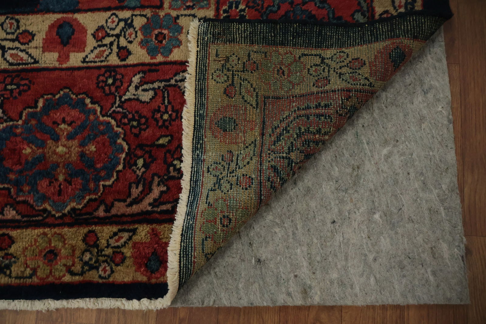 Pre-1900 Vegetable Dye Sultanabad Persian Area Rug 9x13 - 5