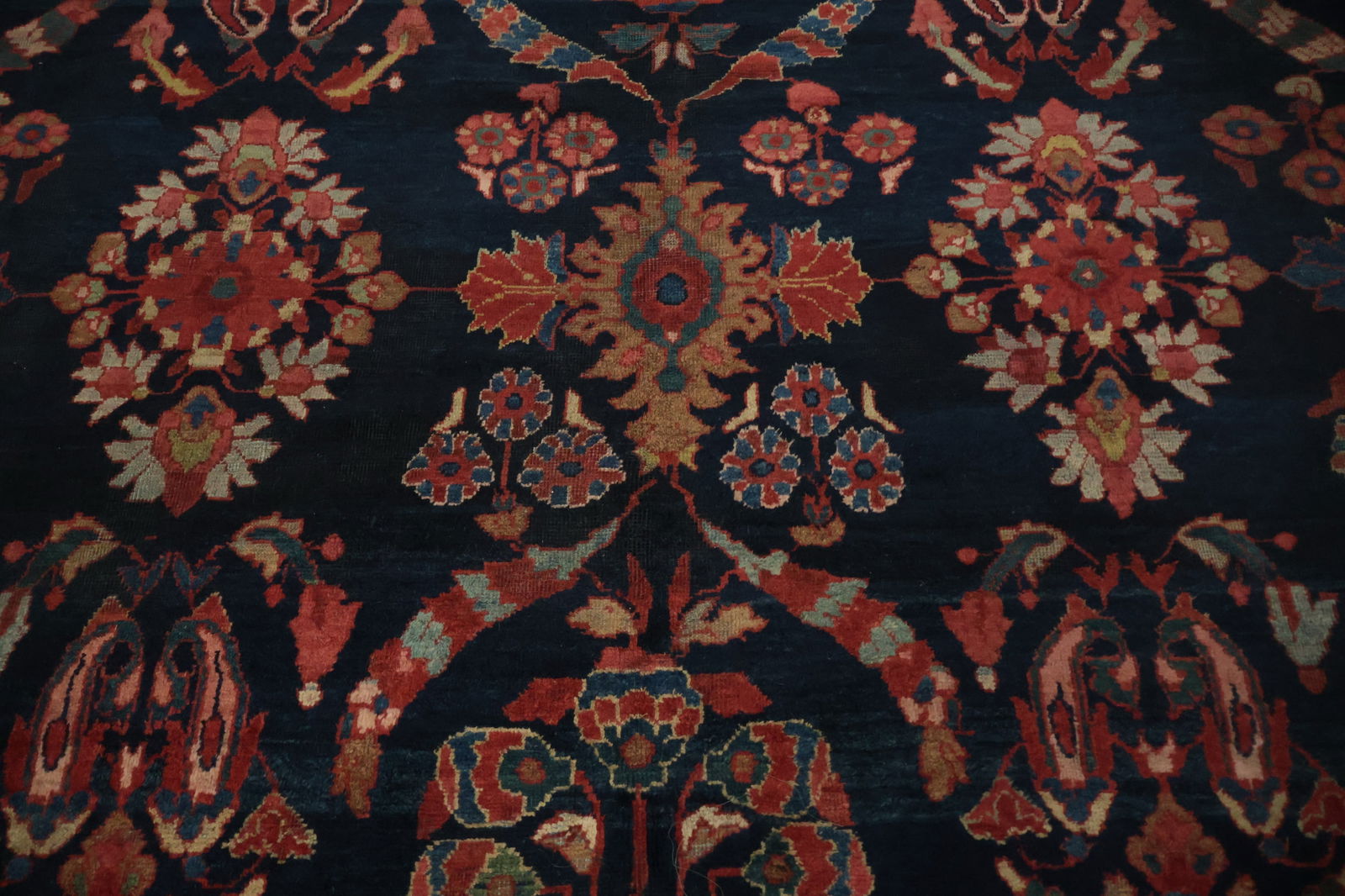 Pre-1900 Vegetable Dye Sultanabad Persian Area Rug 9x13 - 6