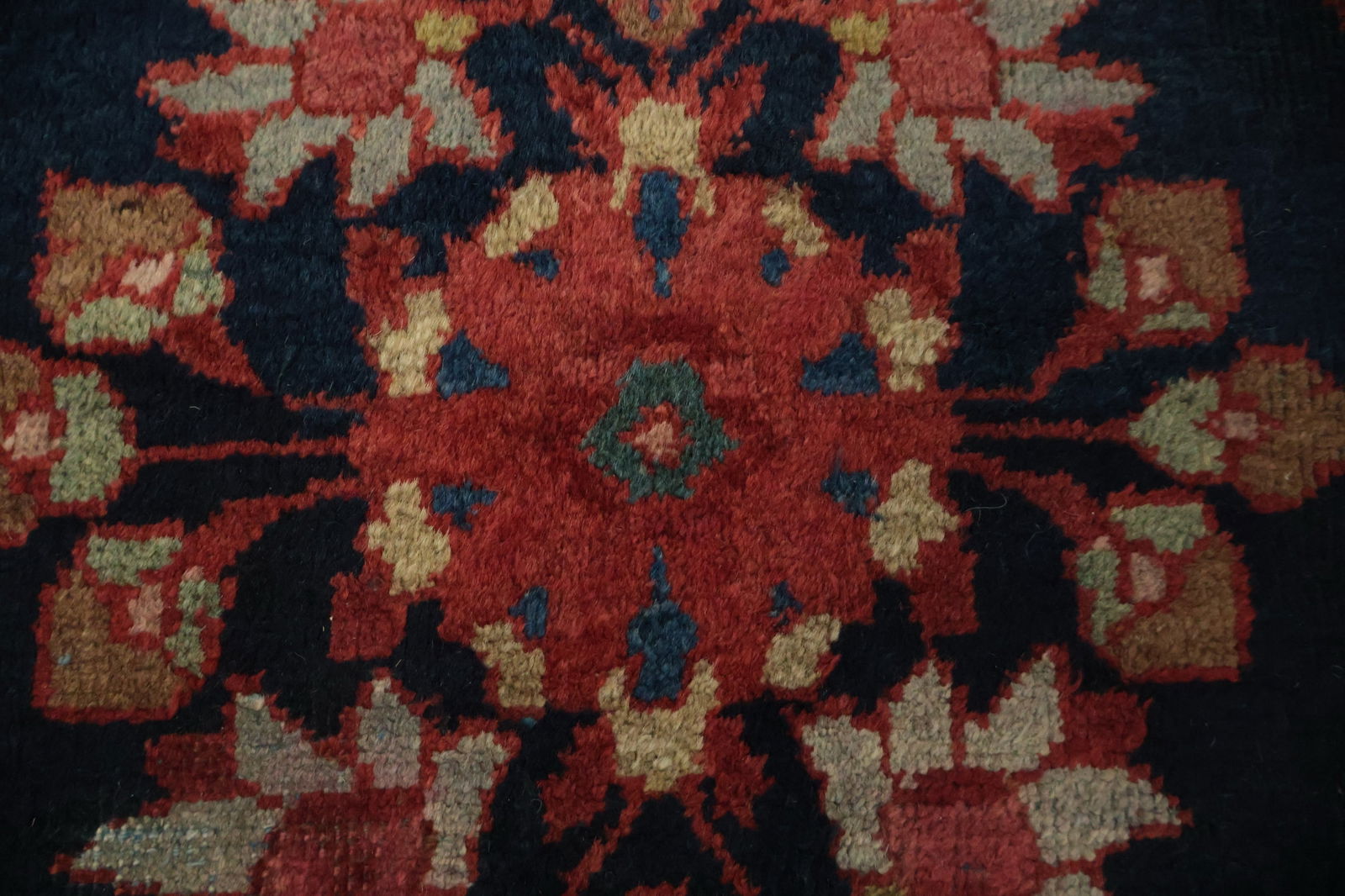 Pre-1900 Vegetable Dye Sultanabad Persian Area Rug 9x13 - 9