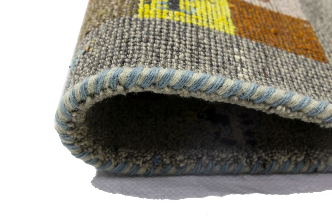 Gray Tribal 1'4X4 Indo-Gabbeh Oriental Rug - 11