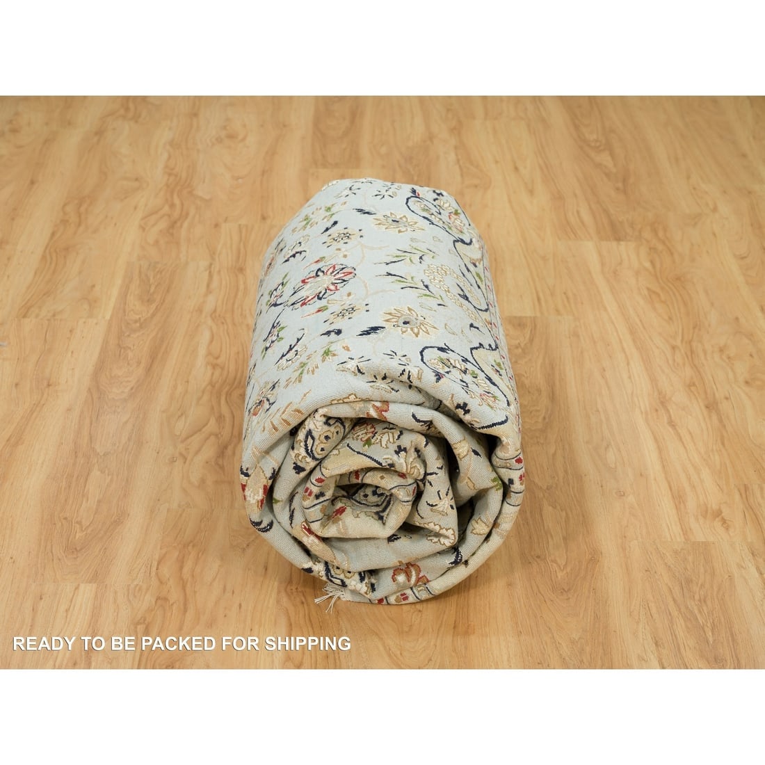 Celeste Blue, 250 KPSI, Nain with Floral Pattern - 9