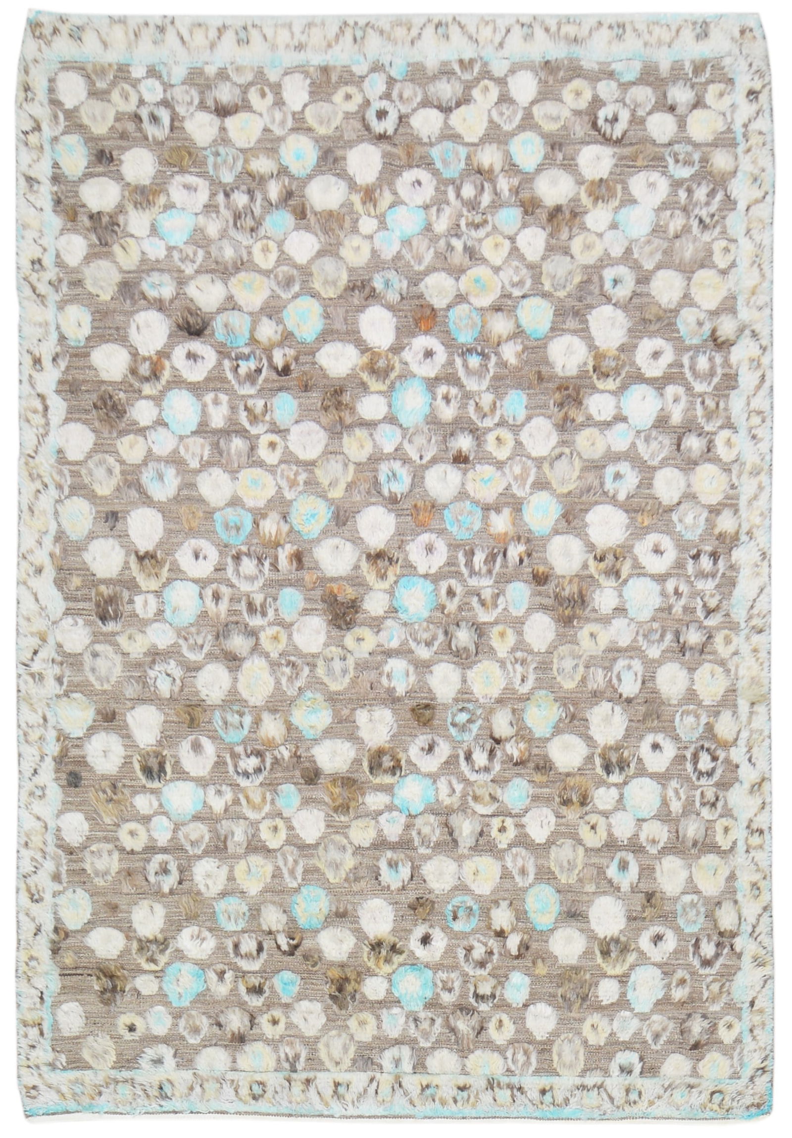 HAND KNOTTED WOOL MOROCCAN RUG (1 of 6)