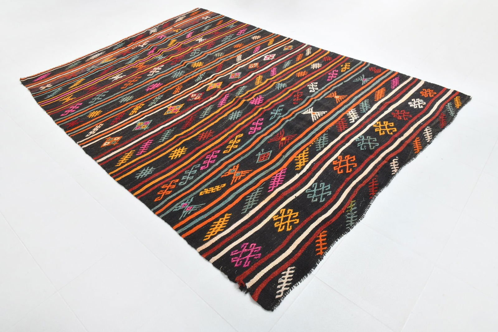 7'4'' x 10'0'' Turkish Flatweave Kilim Rug - 60551 - 4