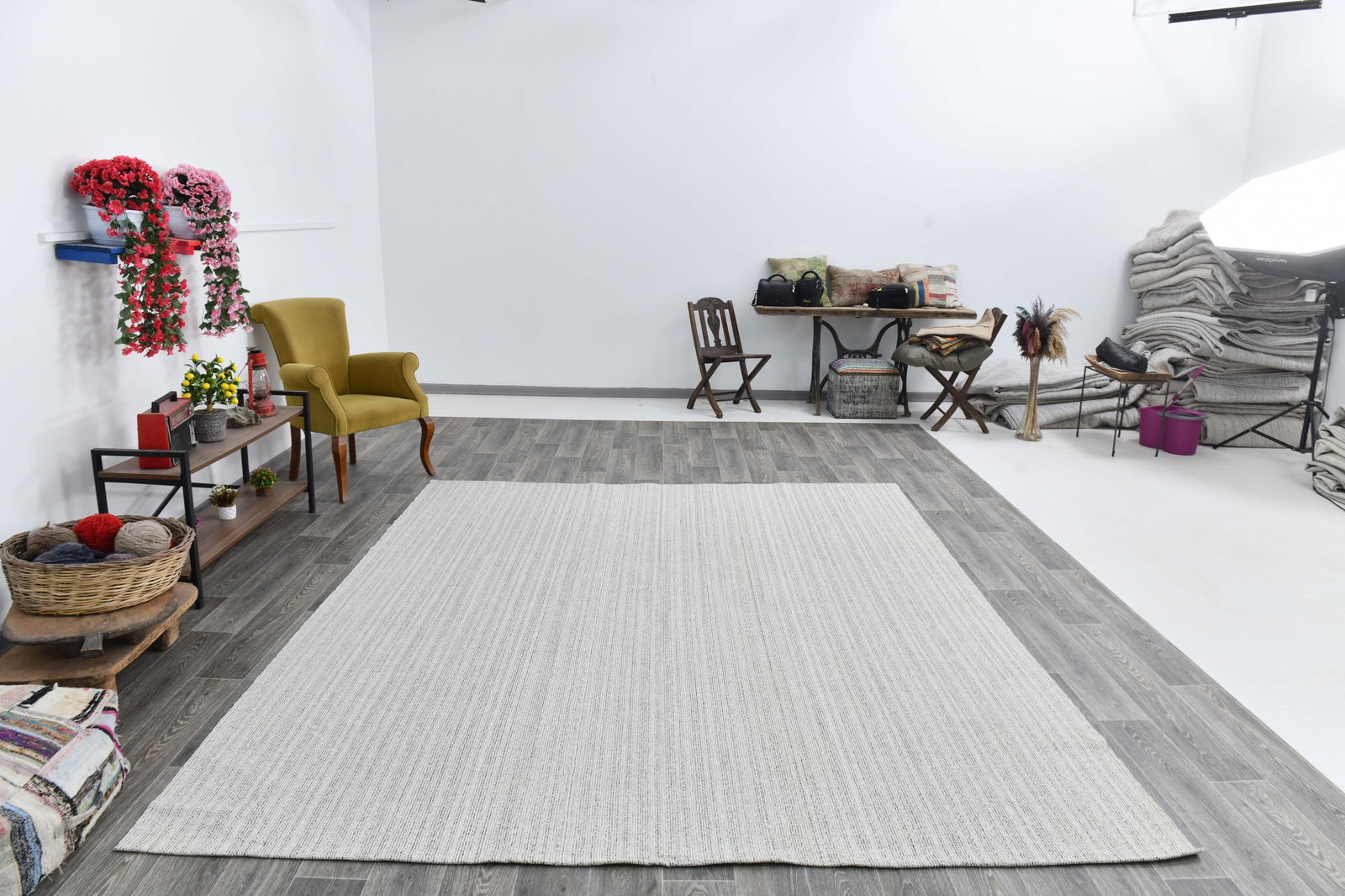 8'6'' x 10'0'' Turkish Flatweave Kilim Rug - 60884 - 8