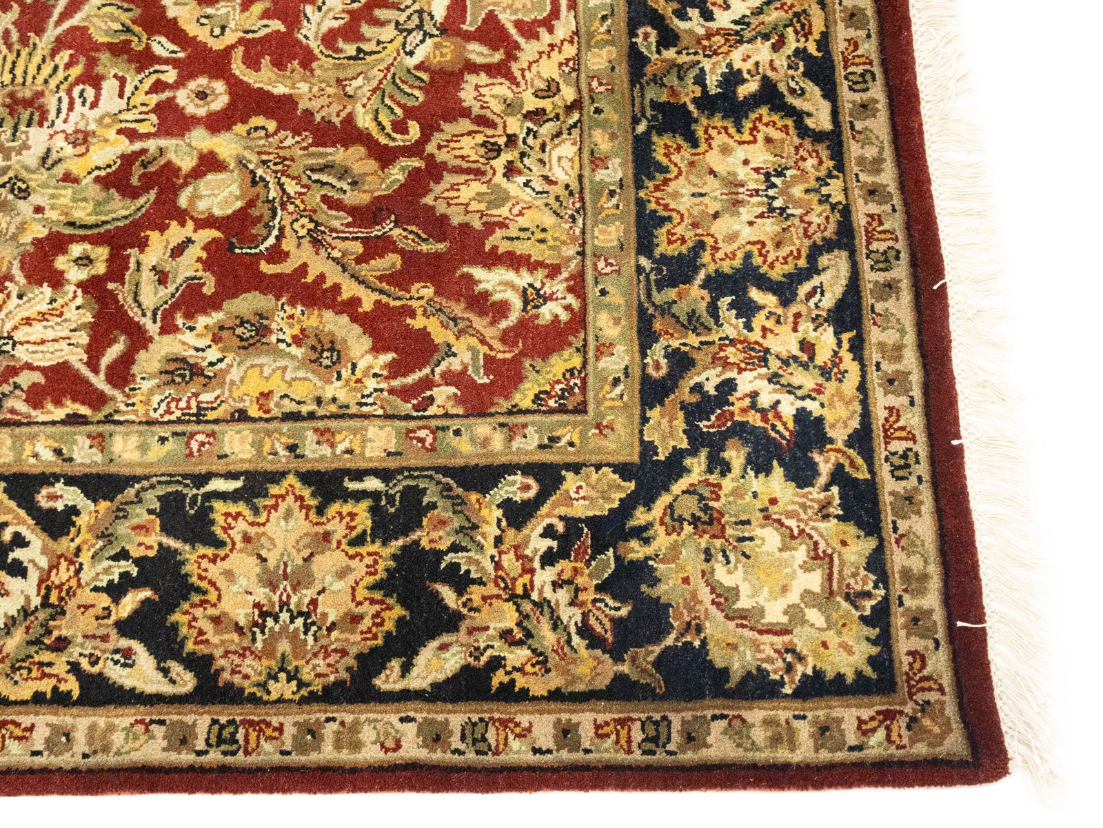 Red Floral Classic 6X9 Agra Jaipur Oriental Rug - 7