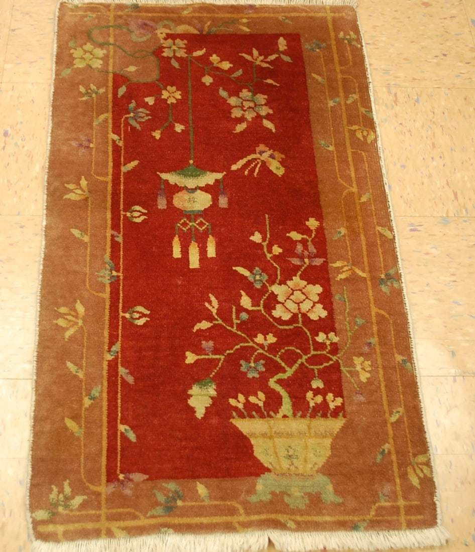 NICHOLS CHINESE RUG 1'11" x 3' 6" (1 of 12)