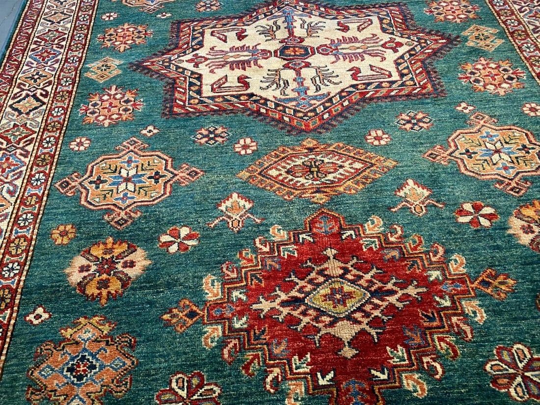 MAGNIFICENT SUPER KAZAK RUG 5' X6'.9" - 4
