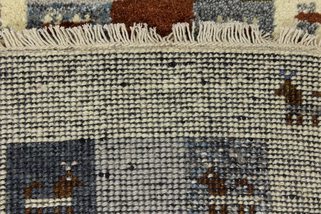 Multicolored Tribal 1'4X4 Indo-Gabbeh Oriental Rug - 11