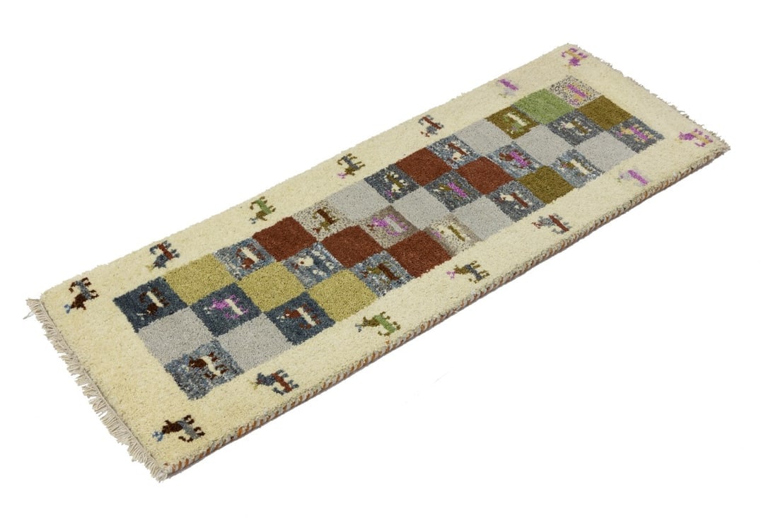 Multicolored Tribal 1'4X4 Indo-Gabbeh Oriental Rug - 5