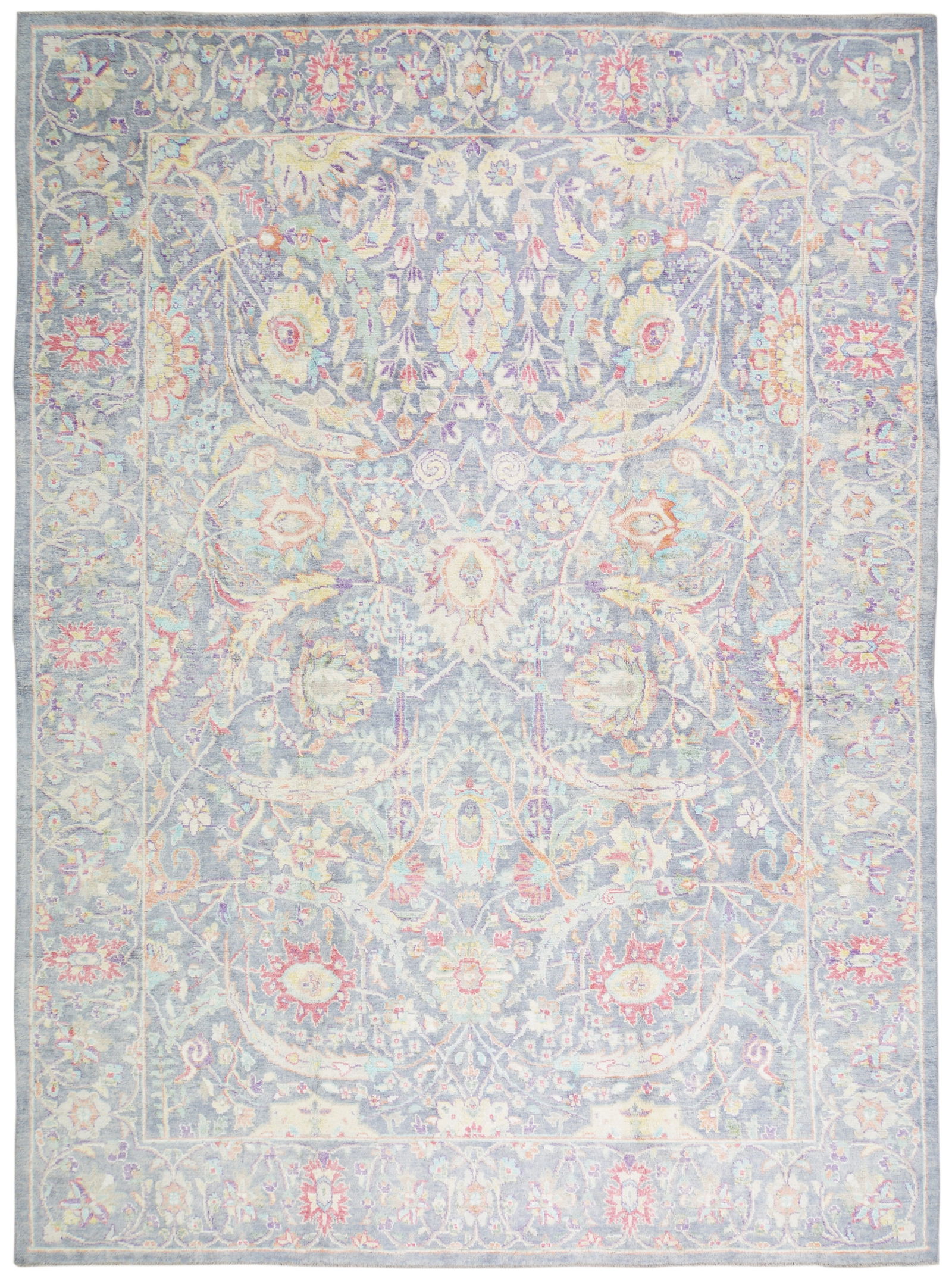 HAND KNOTTED WOOL OUSHAK RUG (1 of 6)