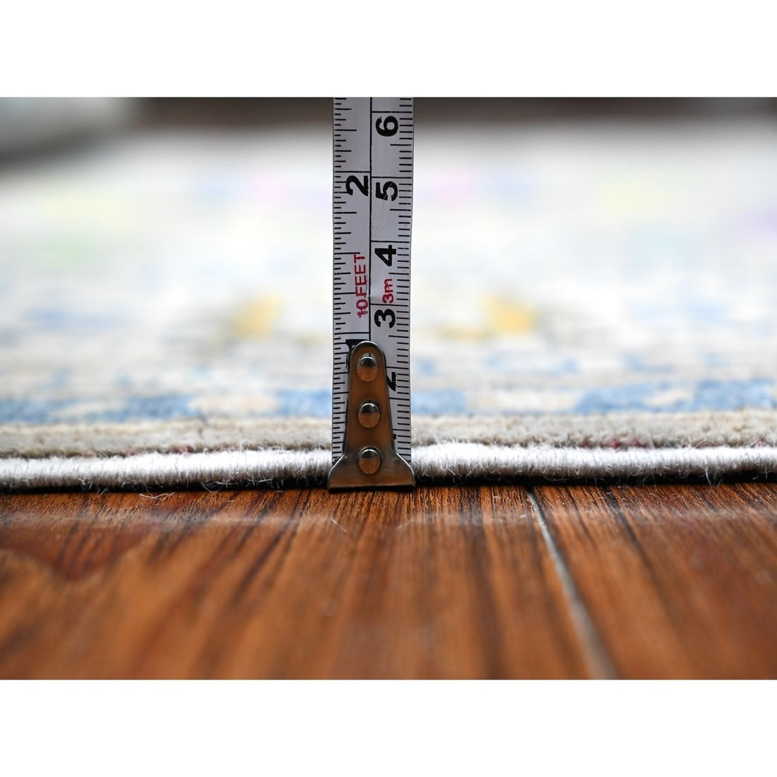 Dorian Gray Hand Knotted Fusion Kazak All Natural Wool Oriental Rug - 5