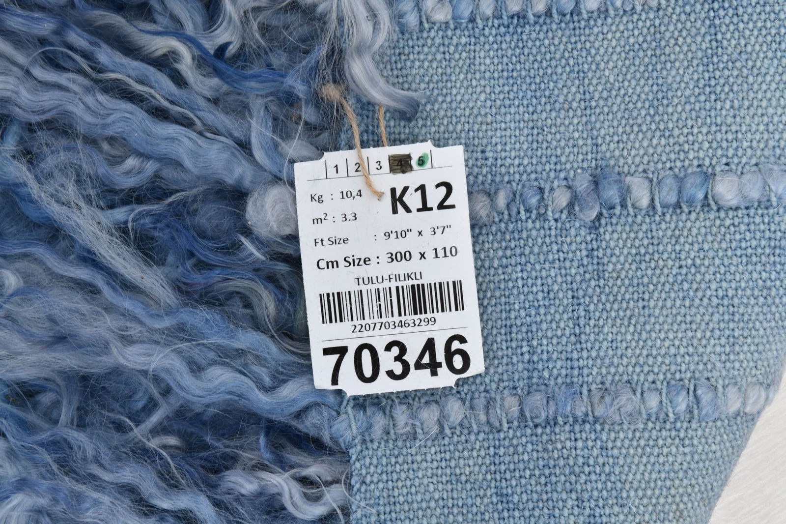 3'7'' x 9'10'' Tulu Filikli Kilim Rug - 70346 - 20