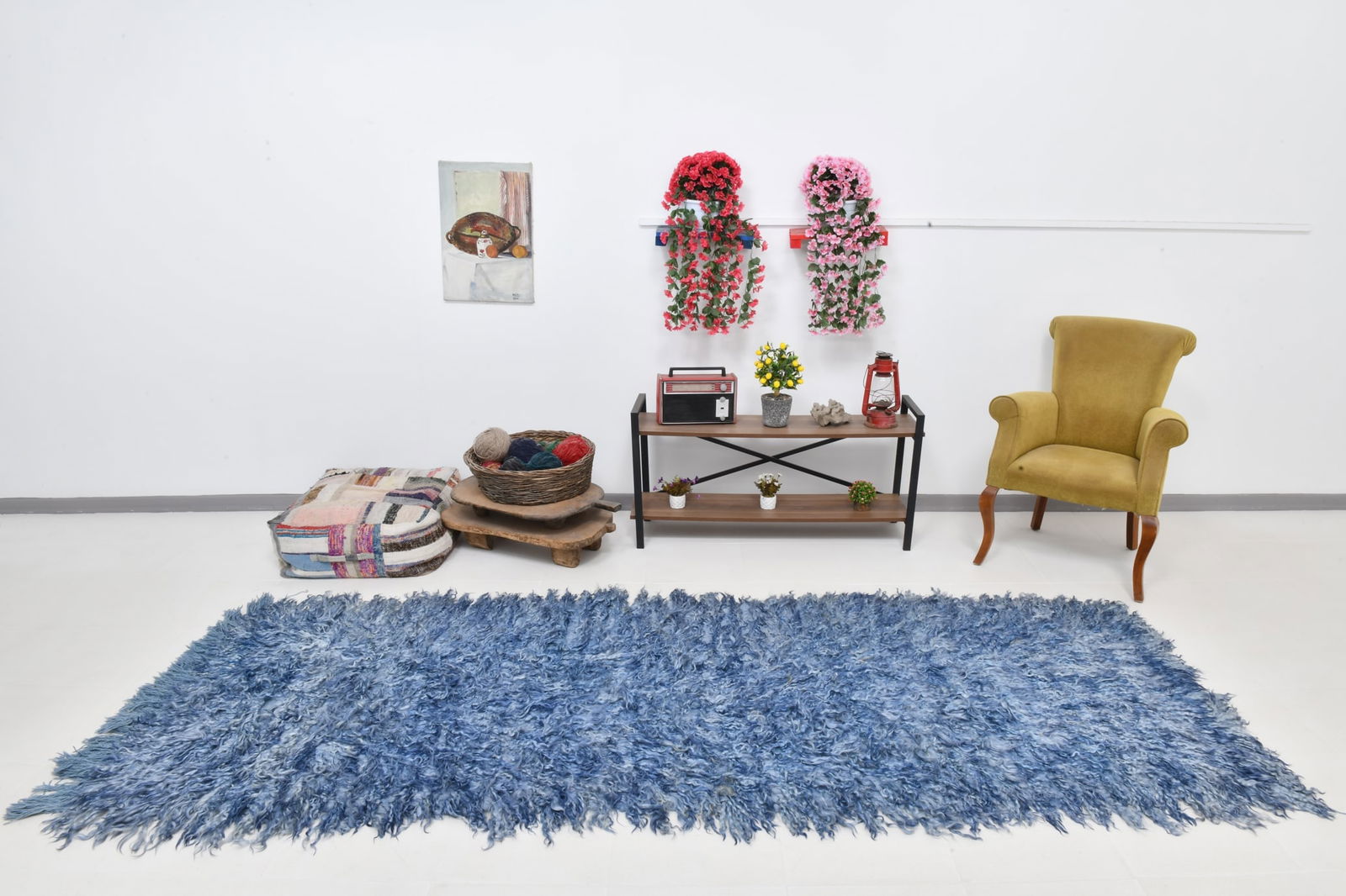 3'7'' x 9'10'' Tulu Filikli Kilim Rug - 70346 - 5