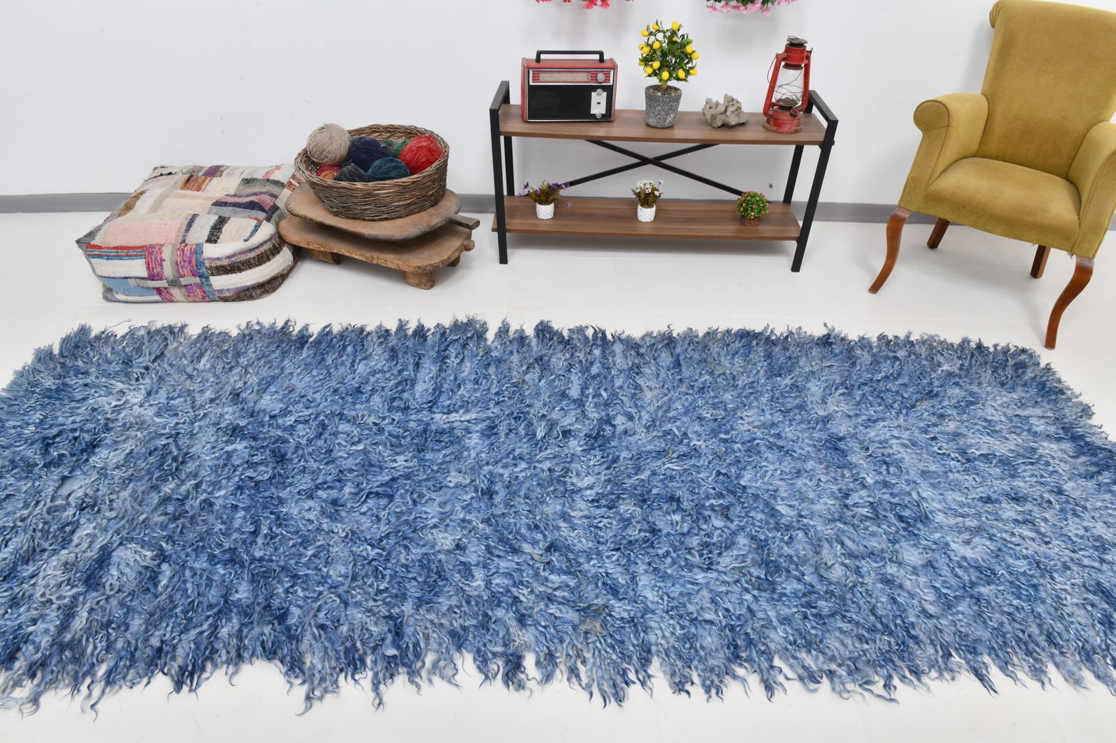 3'7'' x 9'10'' Tulu Filikli Kilim Rug - 70346 - 6