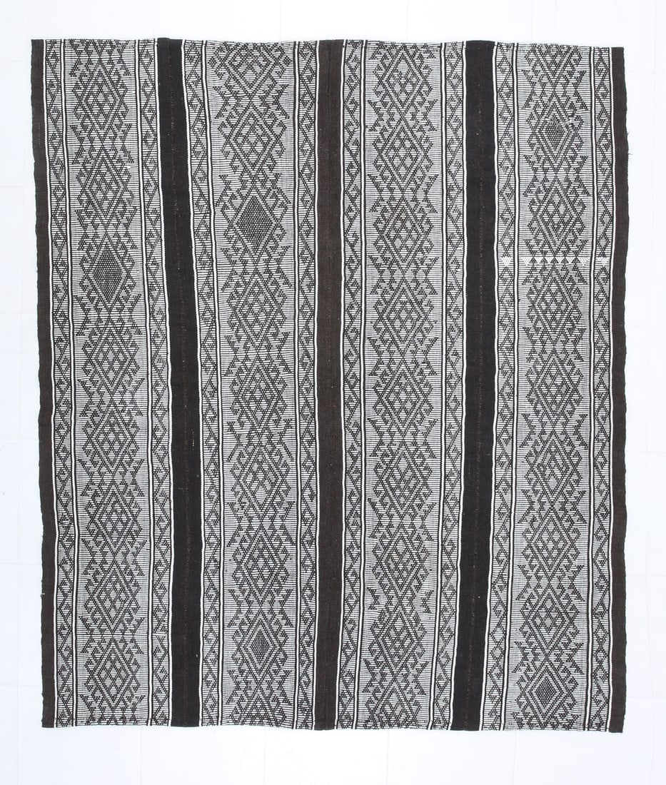6'2'' x 7'10'' Turkish Flatweave Kilim Rug - 60585 (1 of 20)
