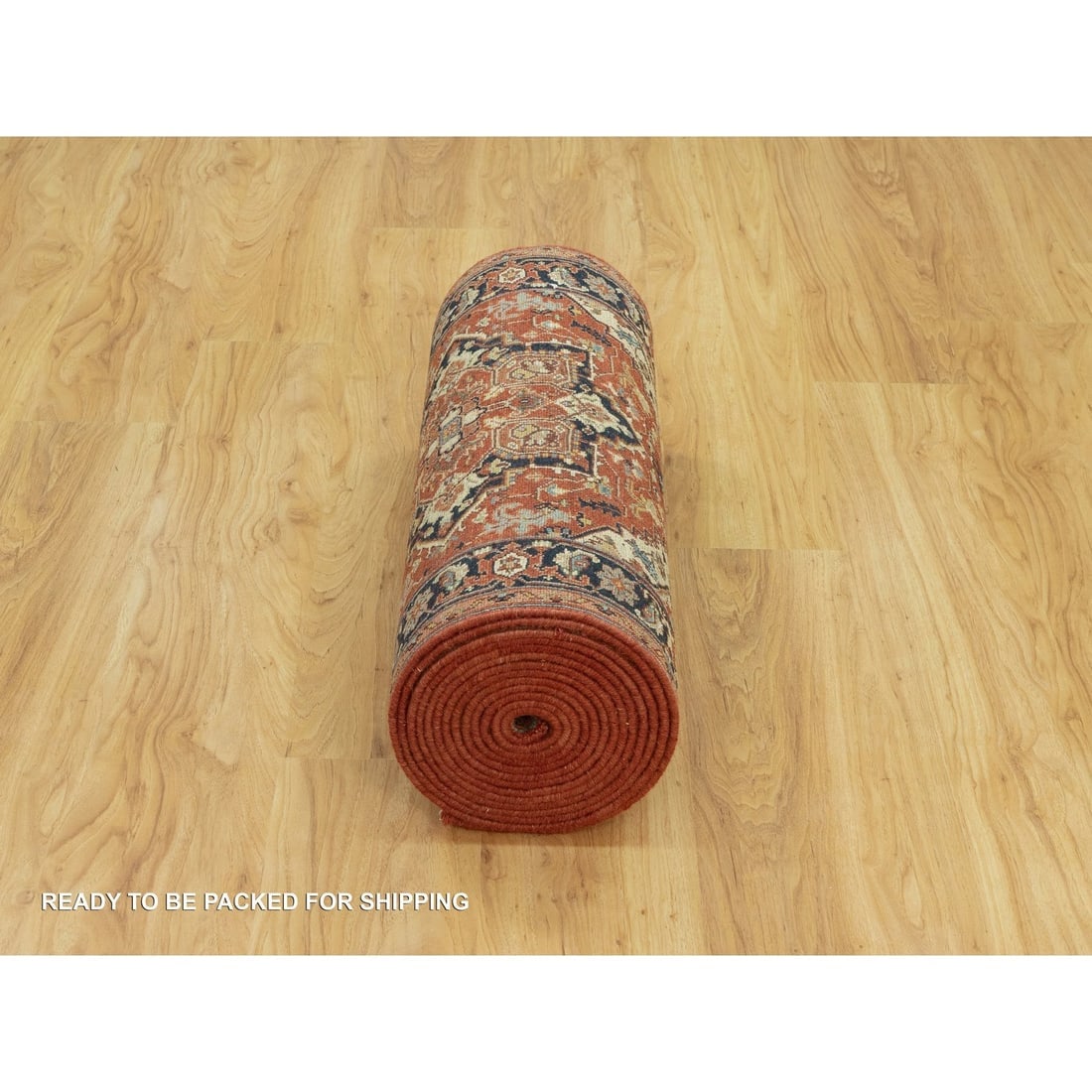 Classy Red Wool Heris Re-Creation Hand Knotted XL Runner Oriental Rug - 6