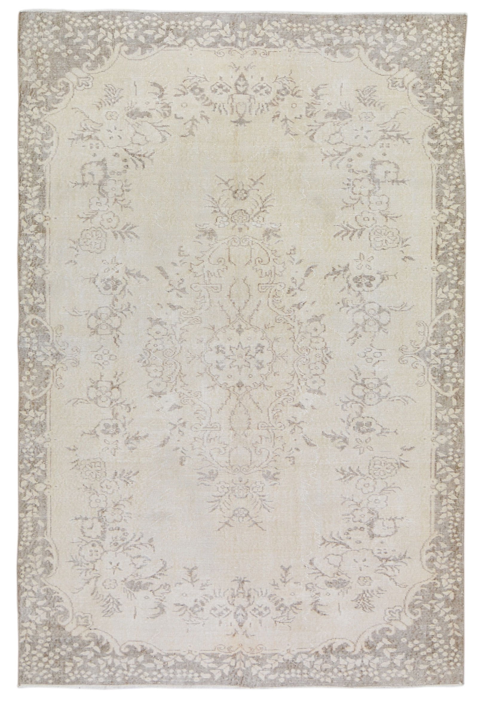 HAND KNOTTED WOOL ANATOLIAN RUG: Title:HAND KNOTTED WOOL ANATOLIAN RUG Dimensions:6'3X9'5 Age:VINTAGE Origin:TURKISH Reserve: $750.00 Shipping: Domestic: Shipping rates are determined by destination International: Foreign