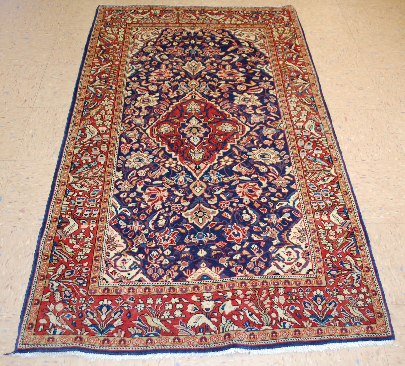 Persian SAROUK RUG 3'7" X 6'2" (1 of 16)