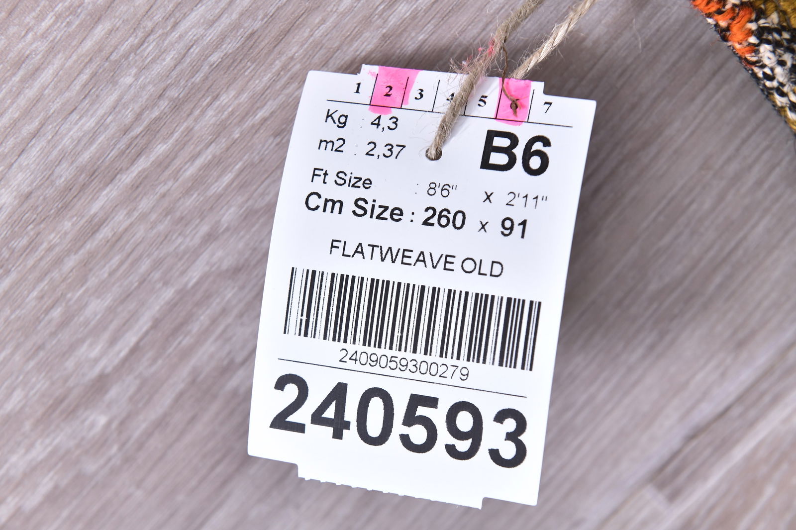 2'11'' x 8'6'' Turkish Flatweave Kilim Rug - 240593 - 13