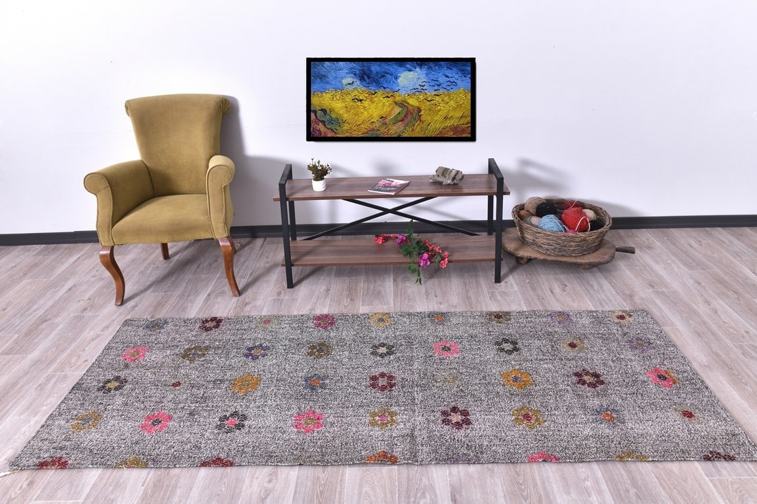 2'11'' x 8'6'' Turkish Flatweave Kilim Rug - 240593 (1 of 13)