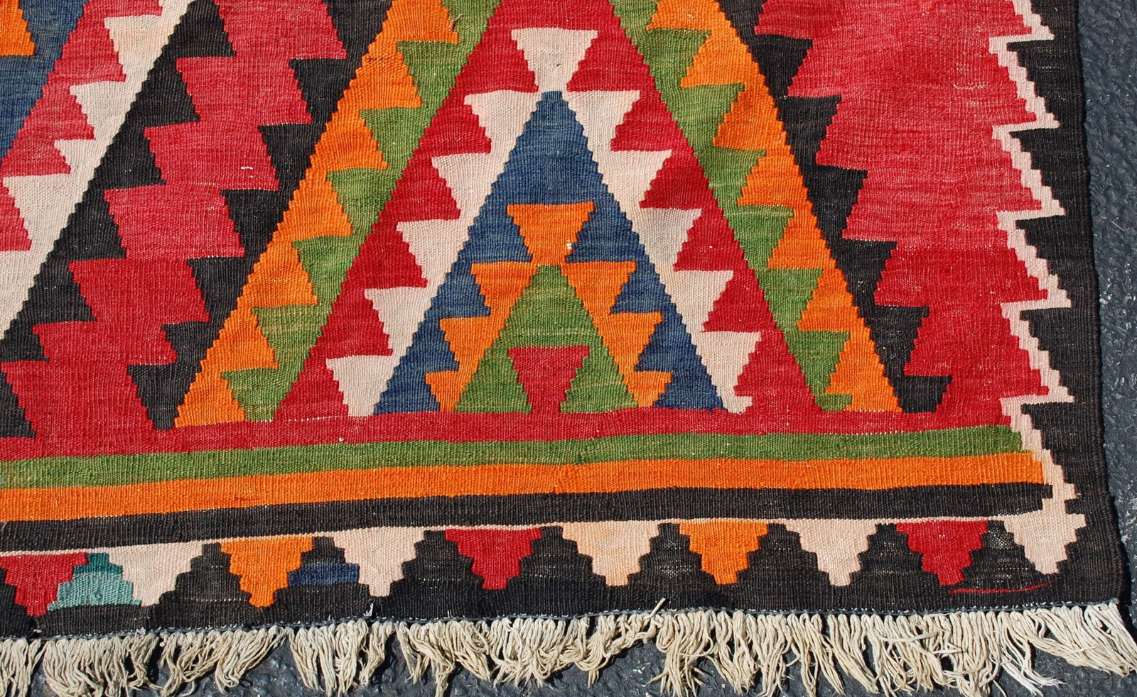 CAUCASIAN KILIM 6.7x13.8 - 4