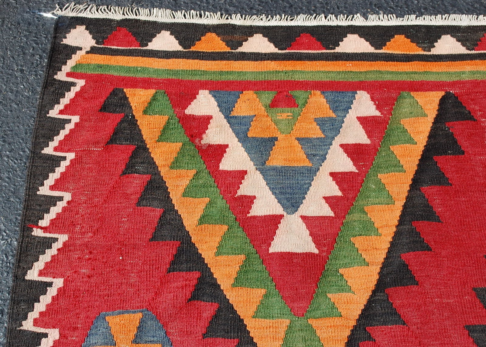 CAUCASIAN KILIM 6.7x13.8 - 5
