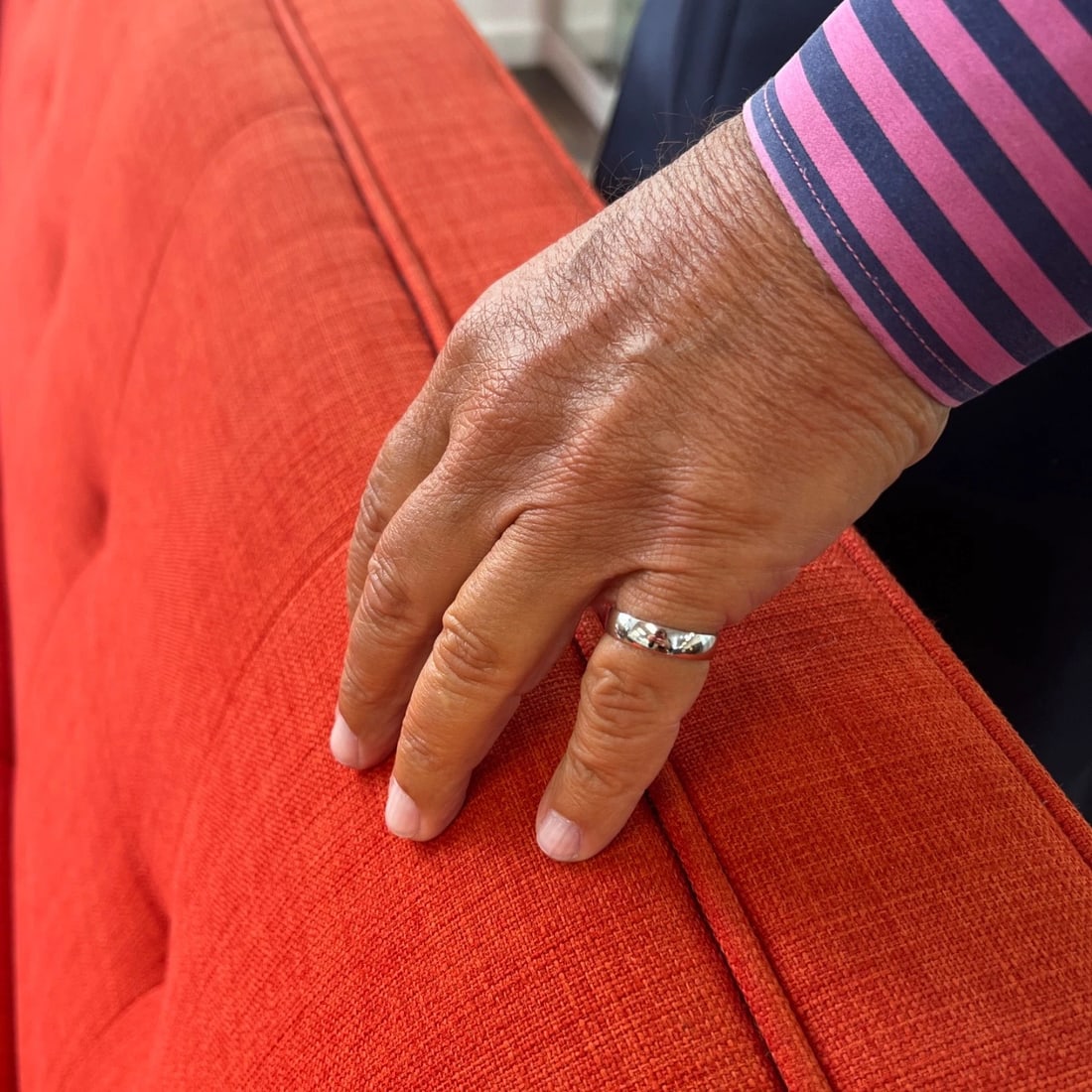 Men's Classic Comfort Fit Wedding Band Ring 14K White Gold, Size 9, 5 mm - 4