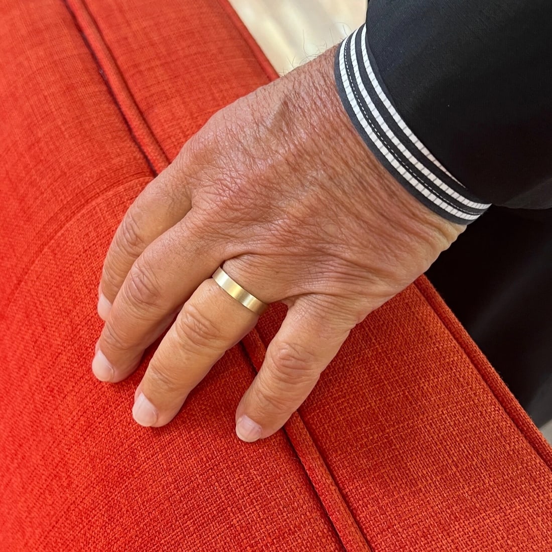 Men's Satin Comfort Fit Wedding Band Ring 14K Yellow Gold, Size 10, 4.5 mm - 3