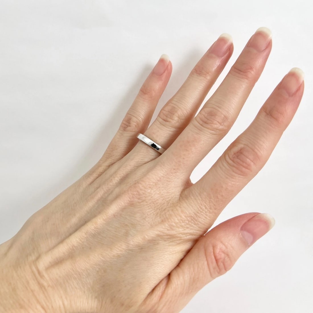 Side-Set Diamond Eternity Ring Wedding Band Platinum, Size 6.25, 1.02 CTW - 7