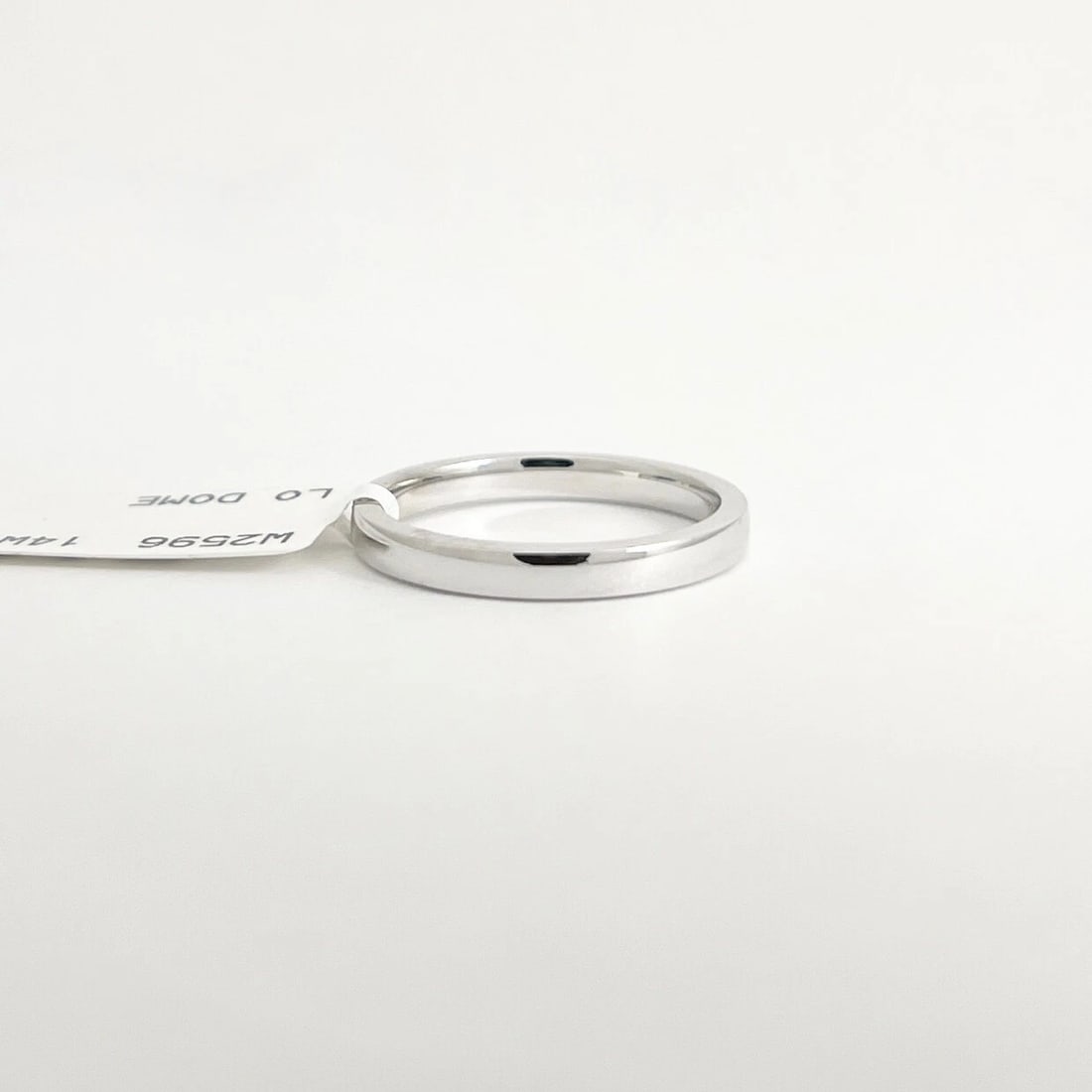 Thin Plain Classic Wedding Band Ring 14K White Gold, Size 4.75, 2.3 mm - 8