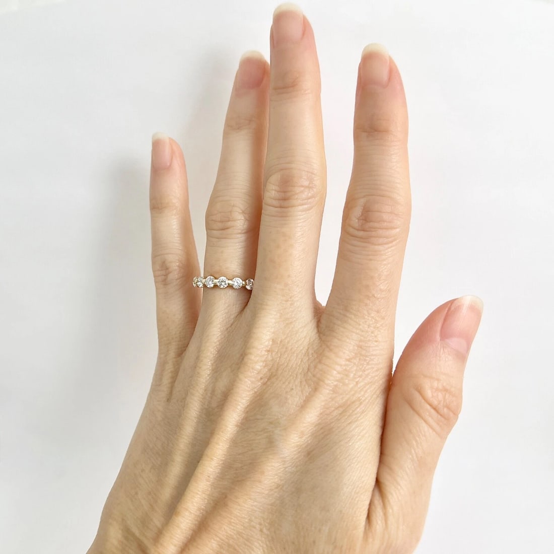 Round Diamond Eternity Ring Wedding Band 14K Yellow Gold, 1.75 CTW, Size 6.25 - 3