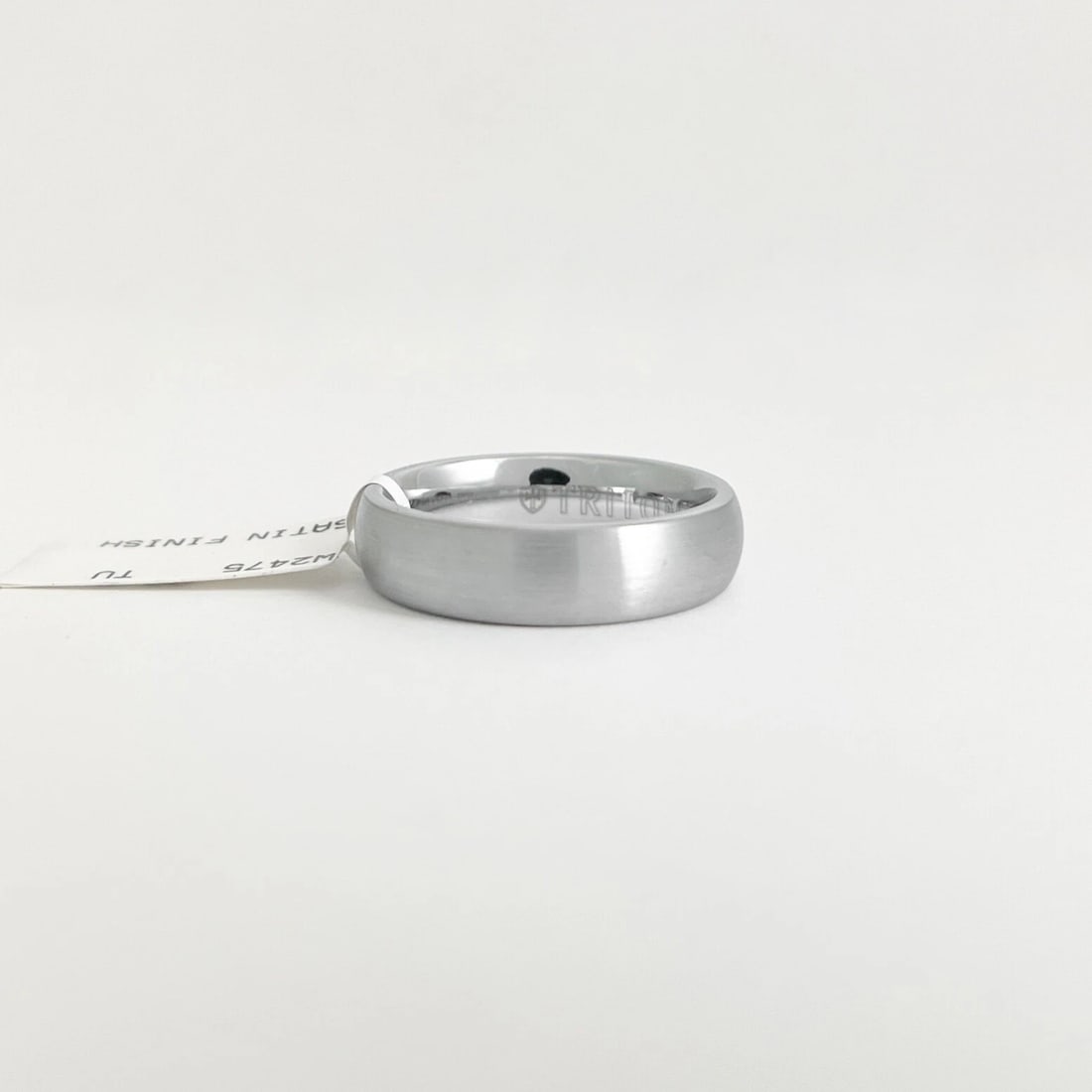 Men's Silver Satin Finish Wedding Band Ring Tungsten Carbide, Size 10, 6 mm - 7