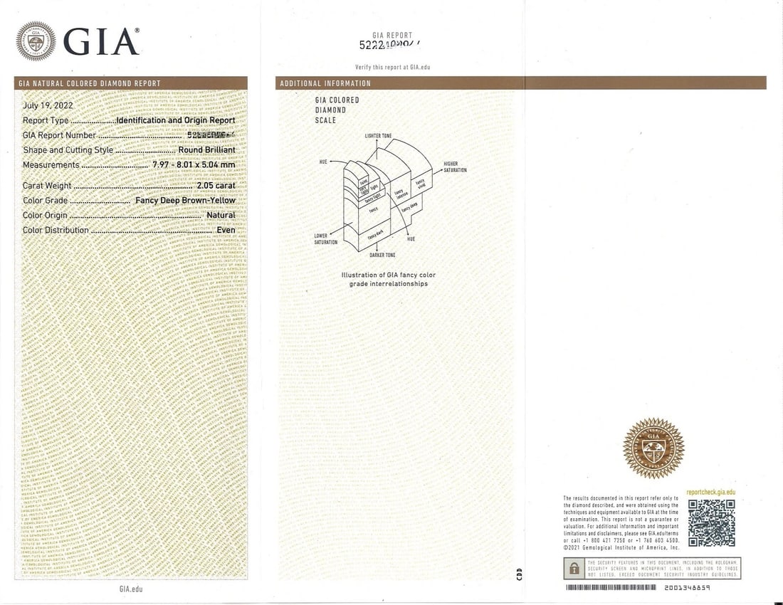 GIA Round Fancy Brown Diamond Halo Engagement Ring 14K Rose Gold 2.47 CTW - 8