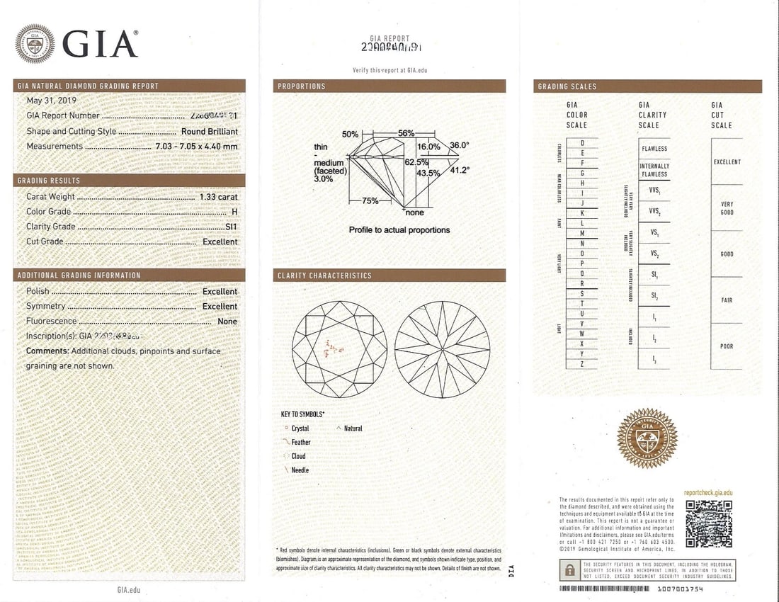 GIA Round Channel-Set Baguette Diamond Engagement Ring 18K Yellow Gold 1.78 CTW - 8