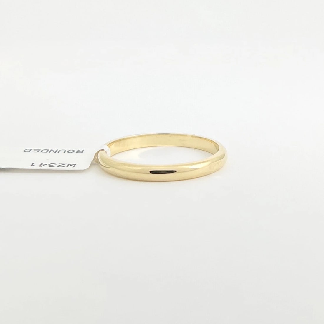 Men's Thin Wedding Band Ring 14K Yellow Gold, Size 8, 2.3 mm - 9