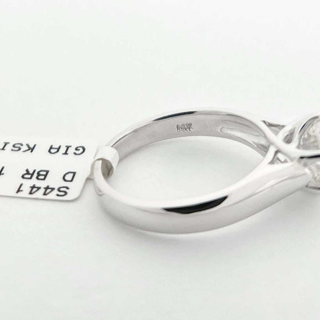 GIA 6-Prong Round Solitaire Diamond Engagement Ring 14K White Gold, 1.51 CT - 10