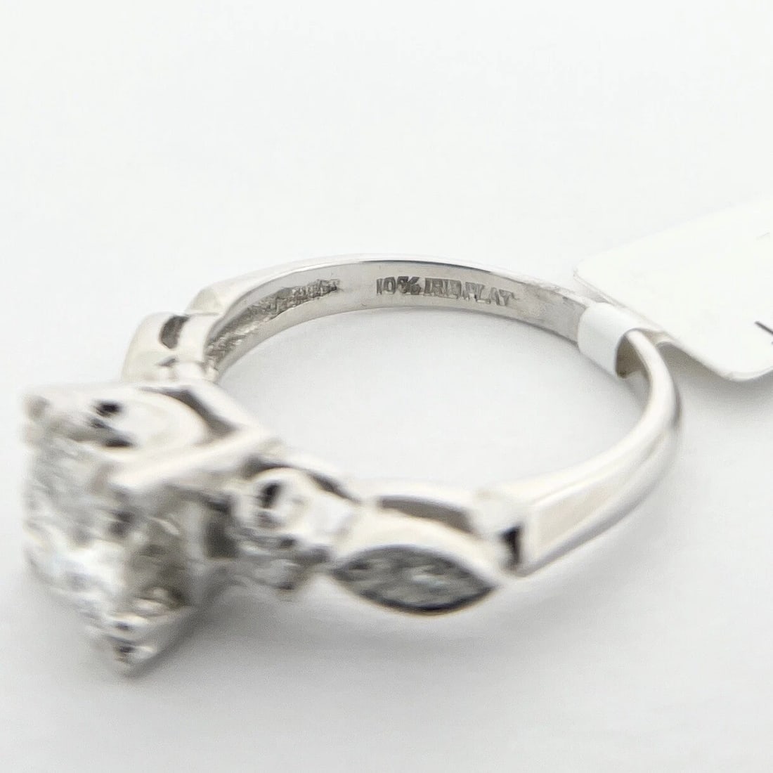 Fishtail Round Diamond Milgrain Engagement Ring Platinum, 1.11 CTW - 10