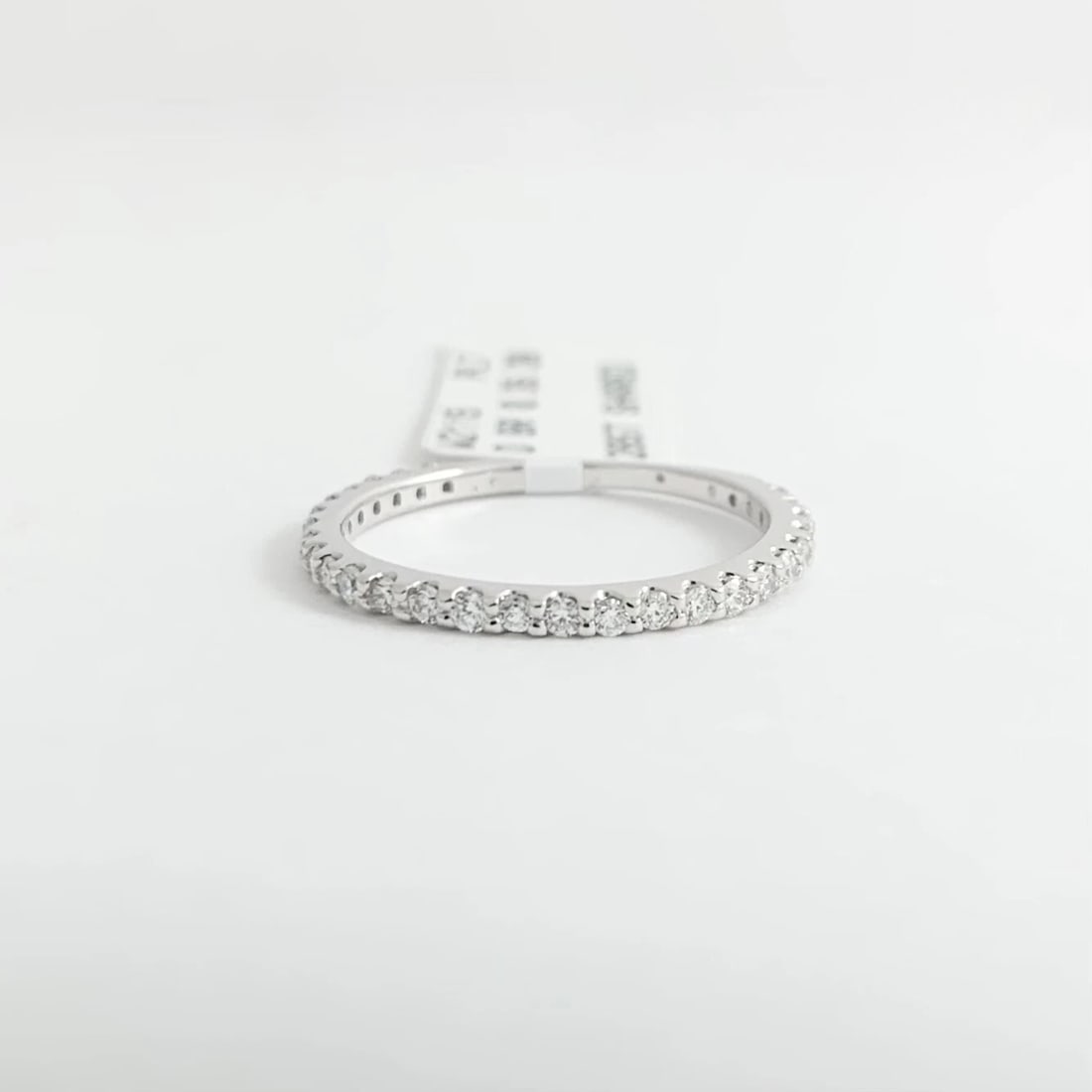 Thin Round Diamond Wedding Band Ring Platinum, .35 CTW - 7