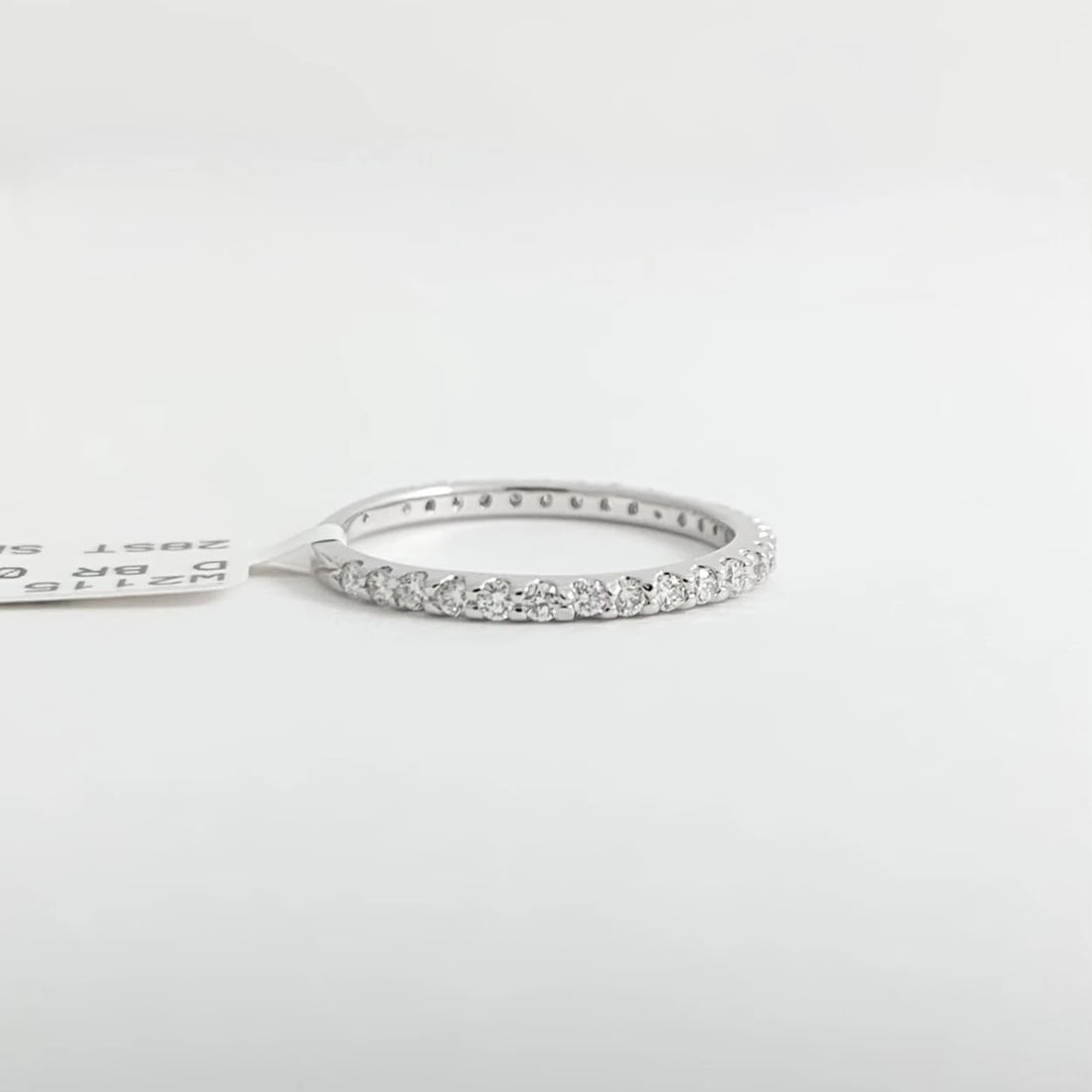 Thin Round Diamond Wedding Band Ring Platinum, .35 CTW - 8