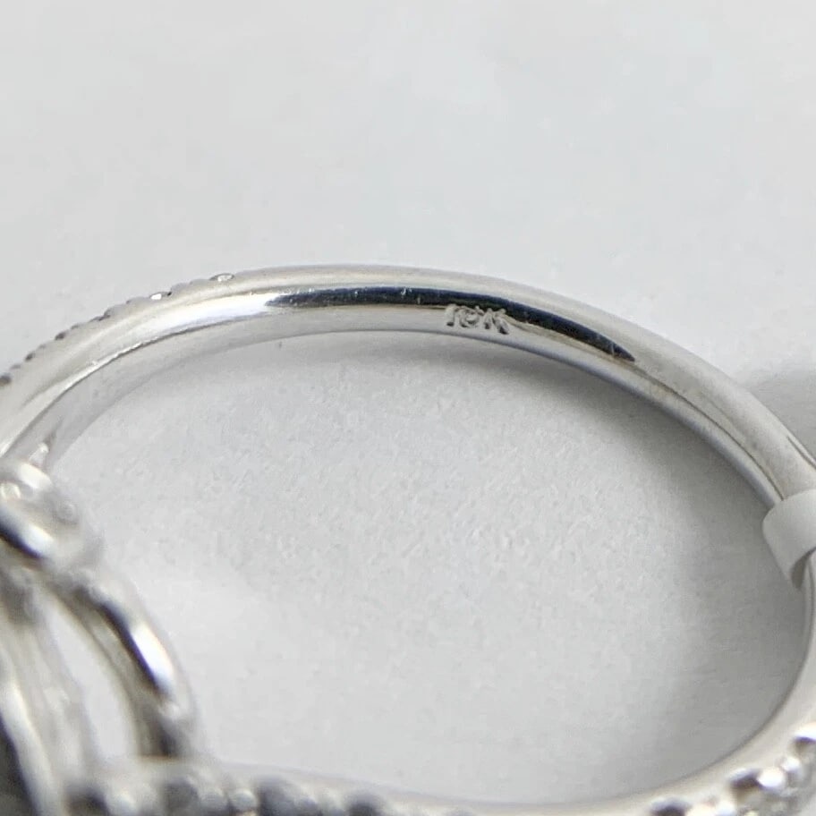 Round Diamond Halo Split Shank Engagement Ring 18K White Gold, 2.40 CTW - 11