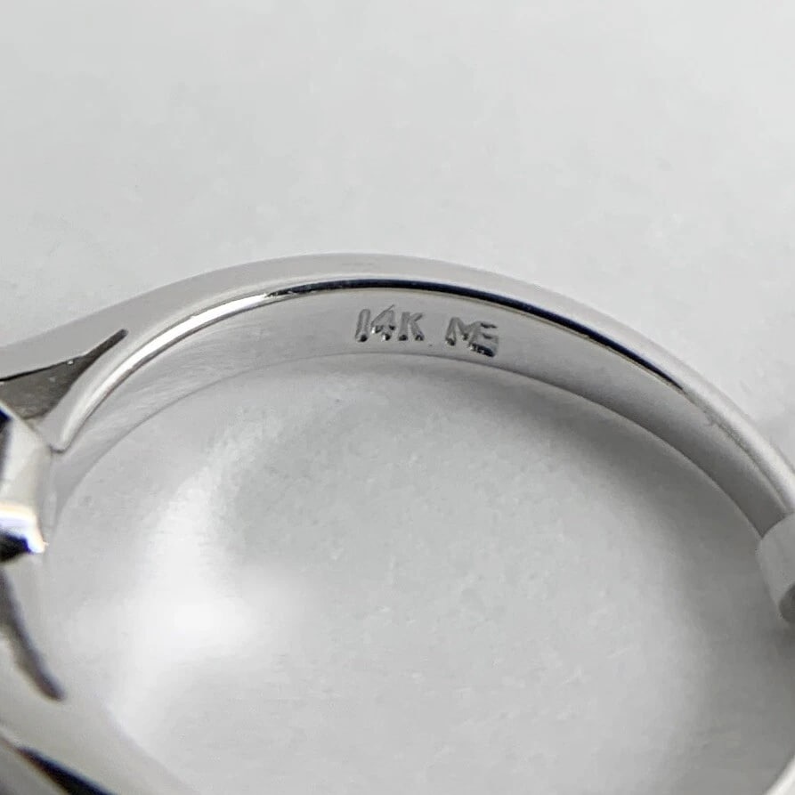 Asscher Solitaire Diamond Engagement Ring 14K White Gold 1.76 CT - 10