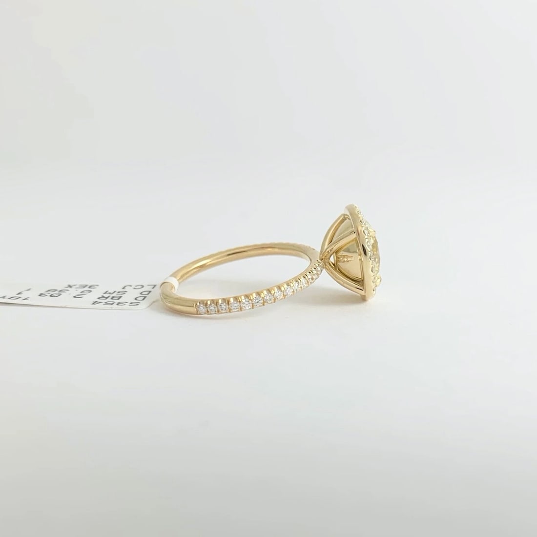 GIA Round Halo Yellow Diamond Engagement Ring 18K Yellow Gold 2.41 CTW - 8