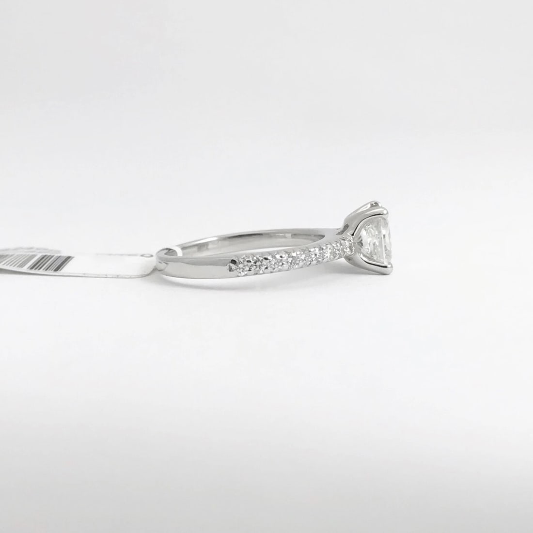 Princess Cut Diamond Platinum Engagement Ring 1.27 CTW, 4.30 Grams - 8