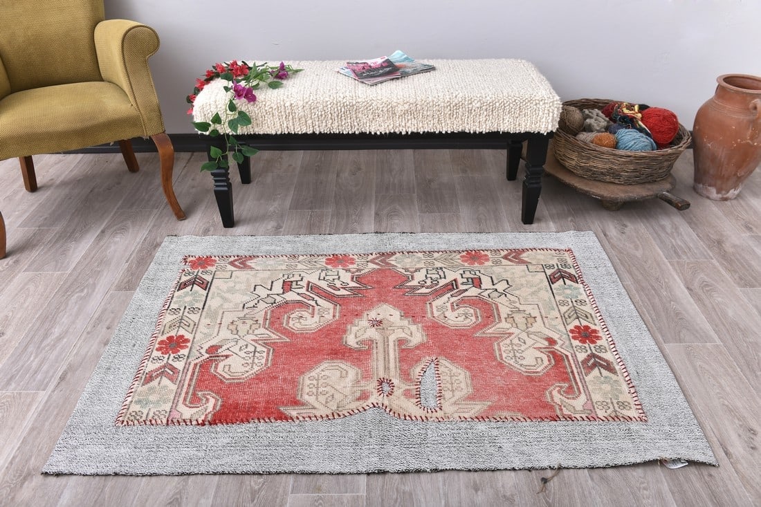3'5'' x 5'1'' Turkish Flatweave Kilim Rug - 241779 (1 of 13)