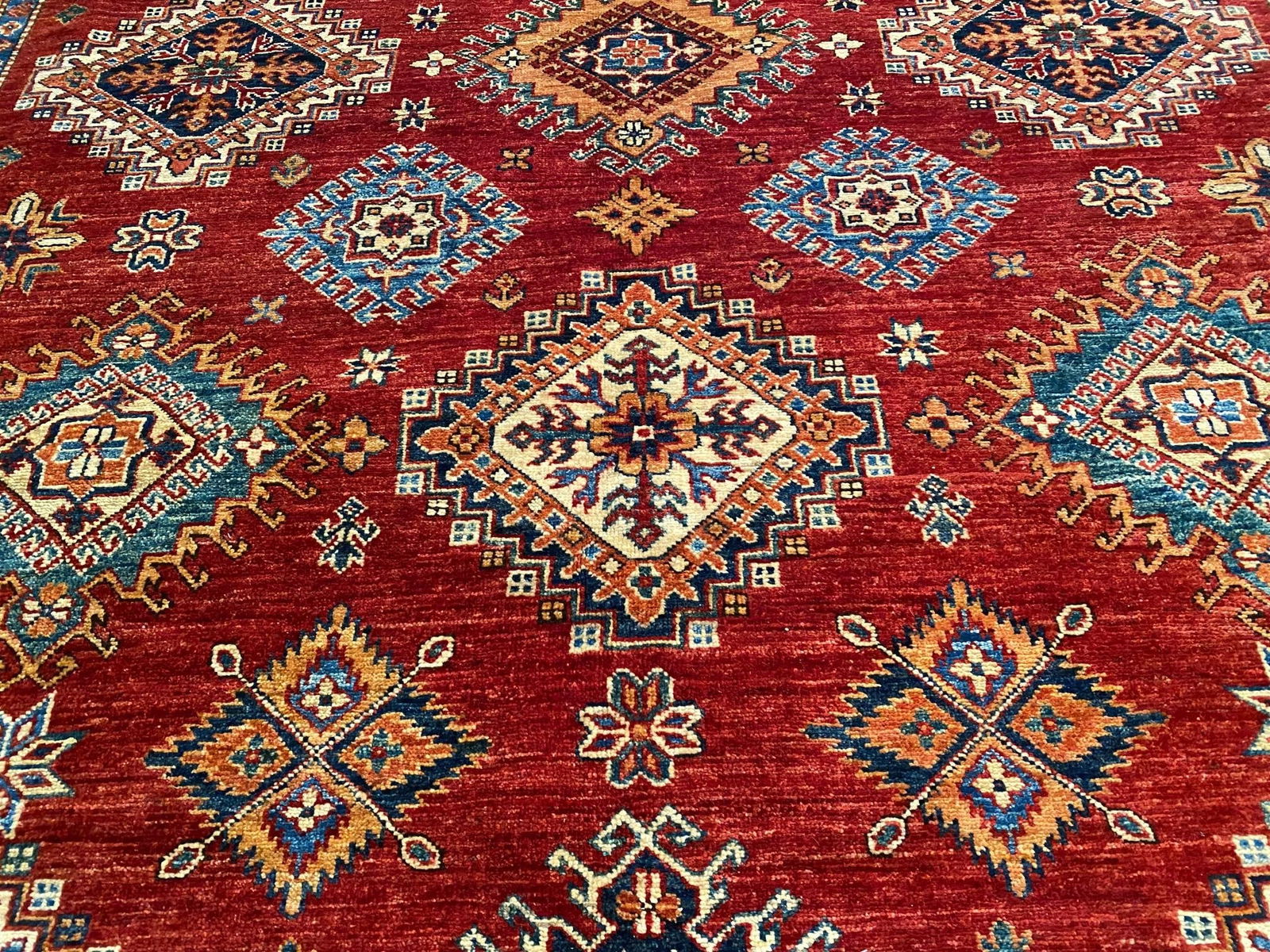 EXQUISITE FINE SUPER KAZAK RUG 8'.2"x11'.2" - 4