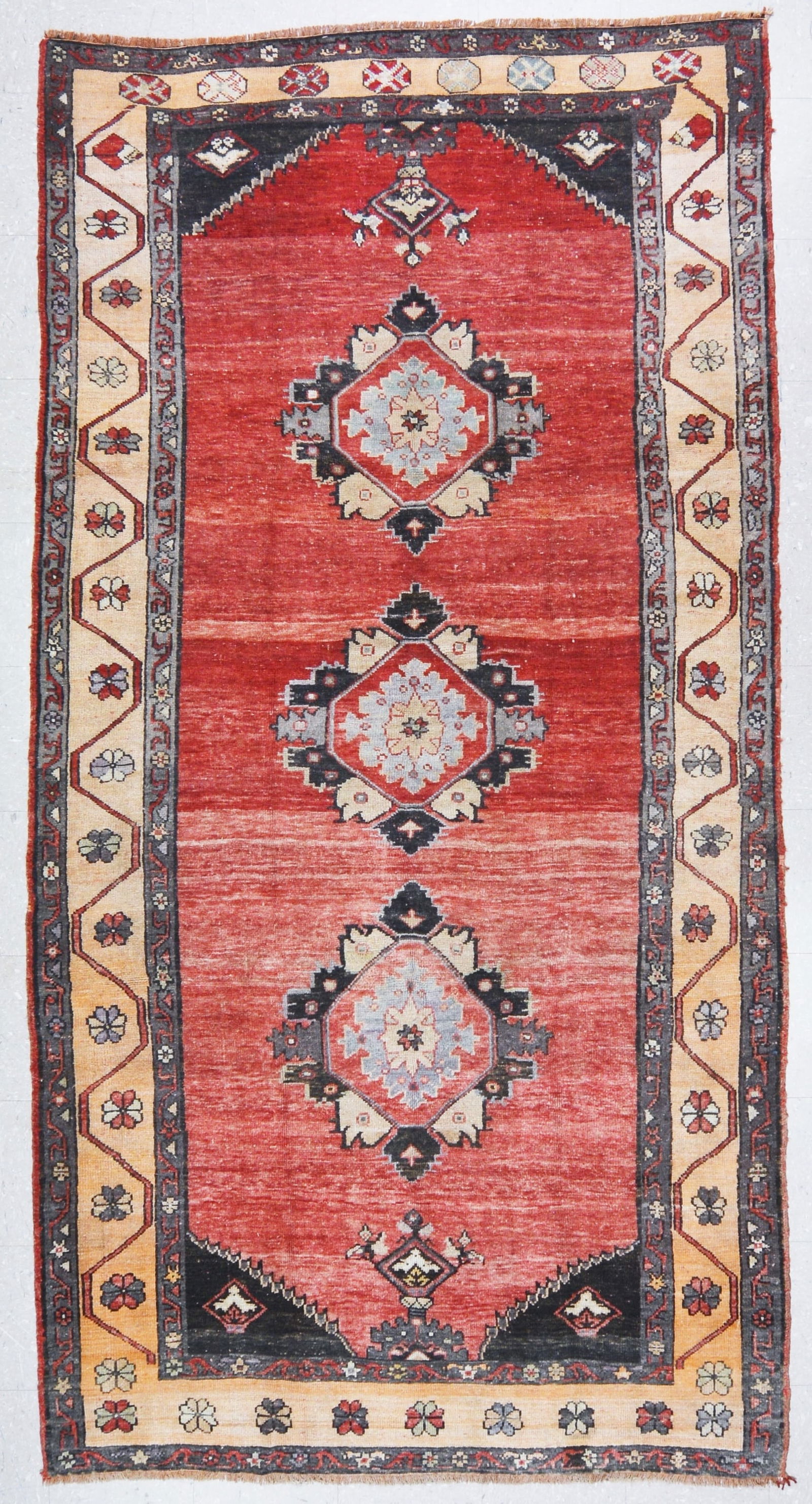 HAND KNOTTED WOOL ANATOLIAN RUG (1 of 5)