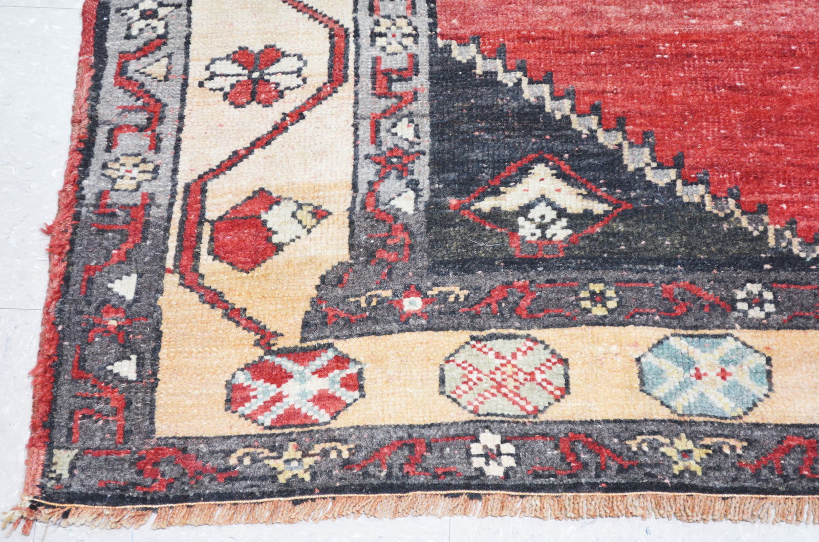 HAND KNOTTED WOOL ANATOLIAN RUG - 5