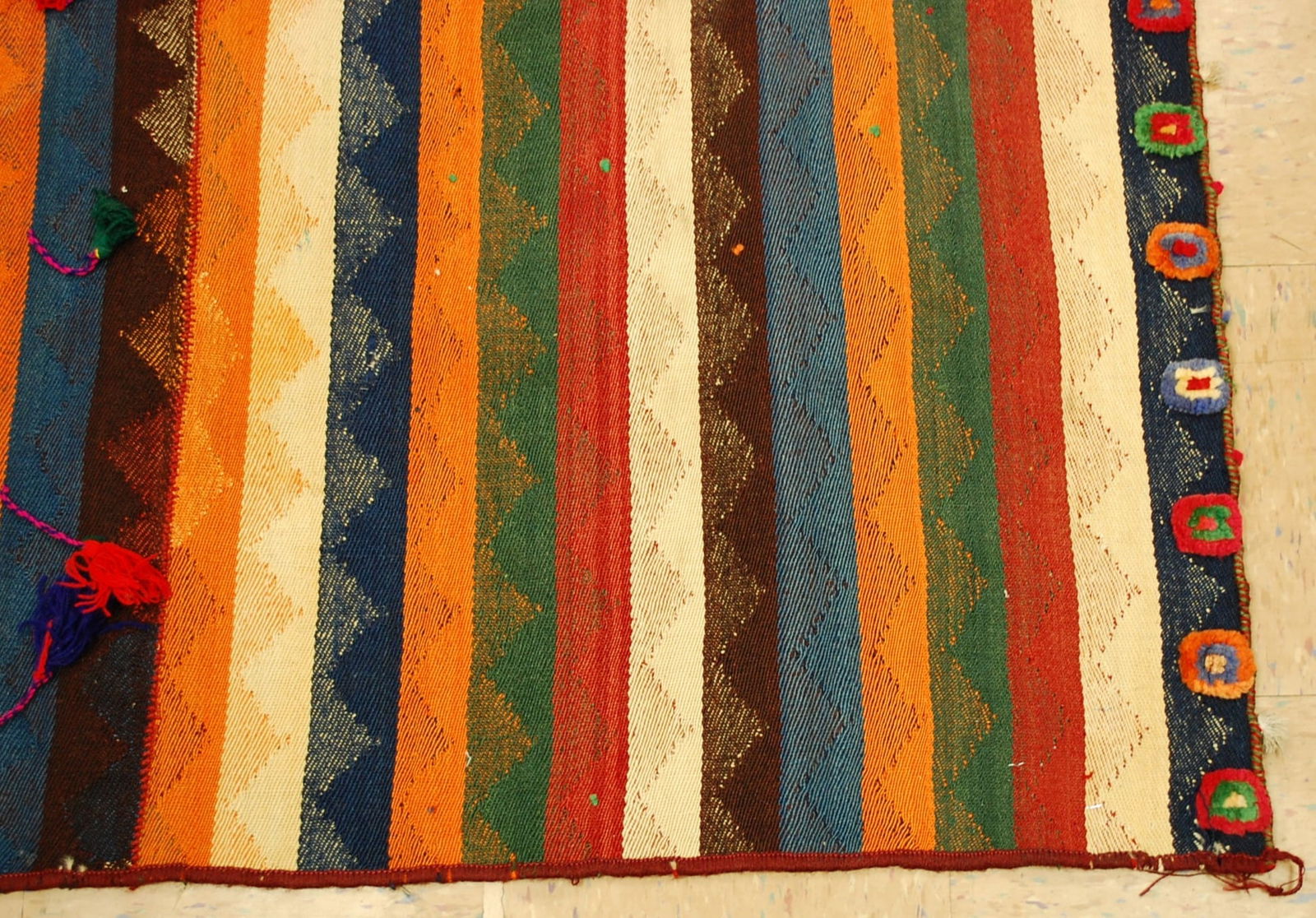 CAUCASIAN JAJIM KILIM RUG 5' x 9' - 2